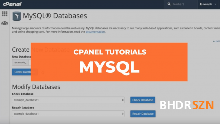 Cpanel - Mysql veritabanı ve kullanıcı oluşturma
